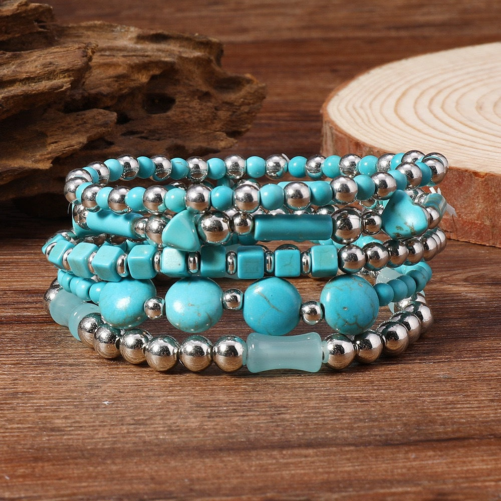Natural Stone Crystal Personality Fashion Commuter Bracelets