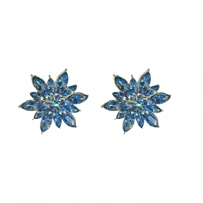 Boucles d'oreilles haut de gamme pour femmes, tempérament floral, Style occidental, Design de niche personnalisé