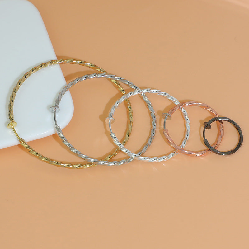 Women's Round Cold Style High-grade Exaggerated Personalized Big Ear Clip