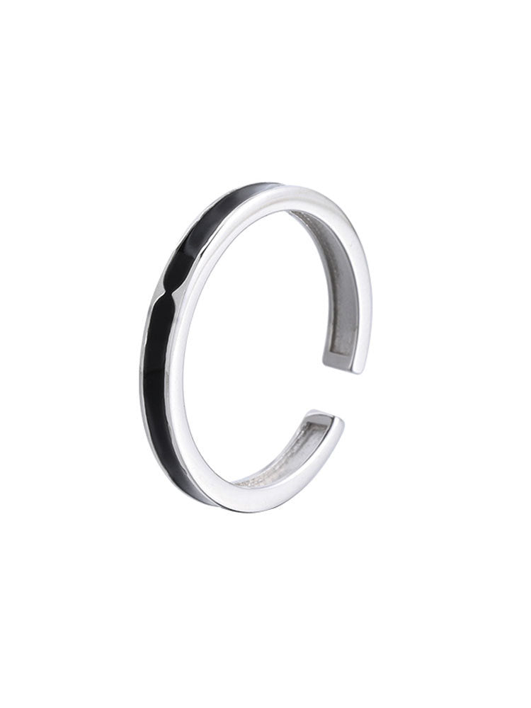 Black Female Design Niche Open Fashion Rings