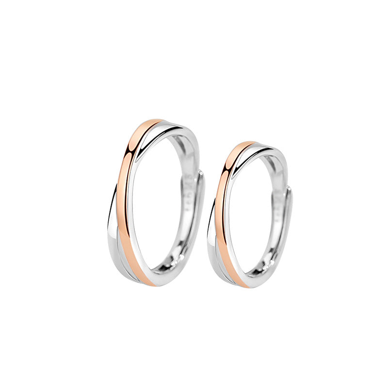 Damen-Ringe im Sterling-Silber-Design mit offenem Kreuz und schlichtem Design