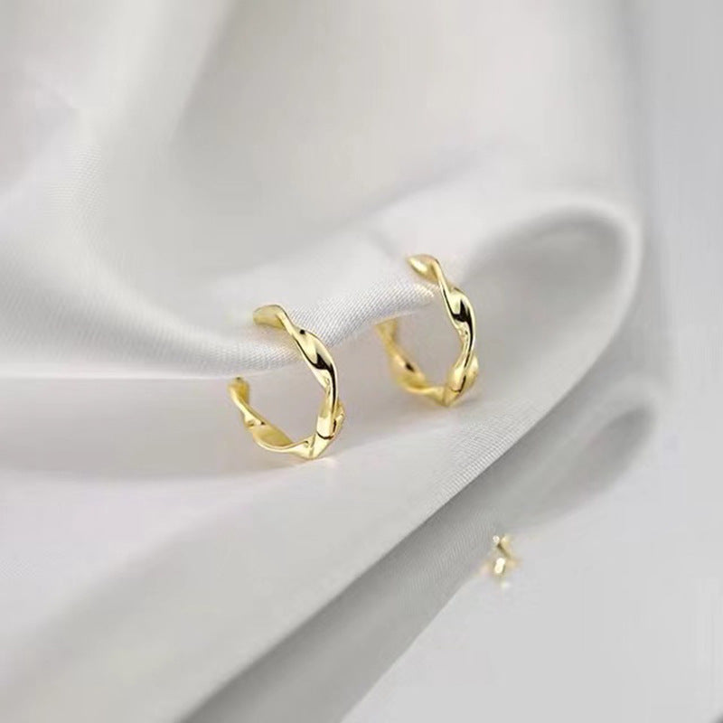 Mobius Strip Female Twist Male Simple And Light Earrings