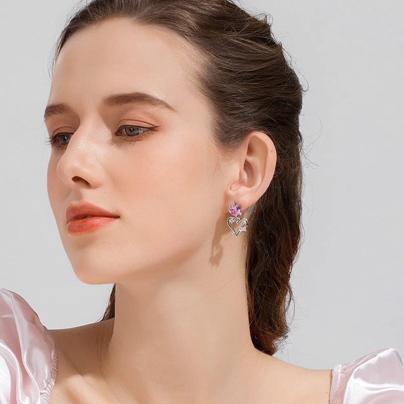 Women's Zircon For Light Luxury Minority High-grade Earrings