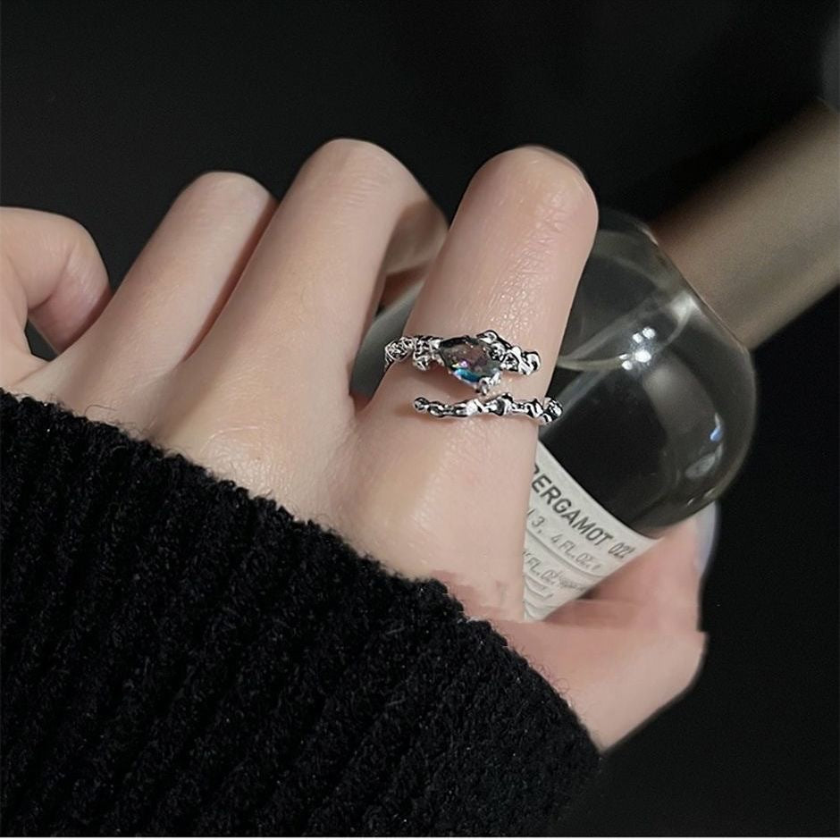 Women's Irregular Three-piece Trendy Design High-grade Index Rings