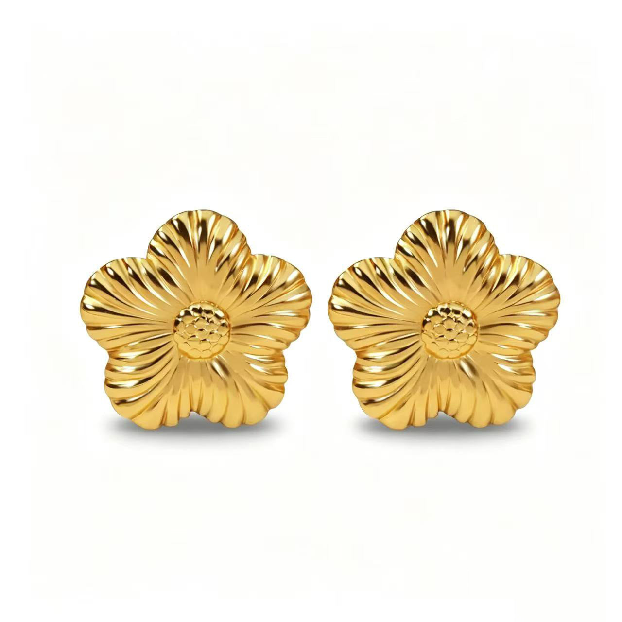 Women's Stainless Steel Light Luxury High-grade Titanium Gold-plated Stud Earrings