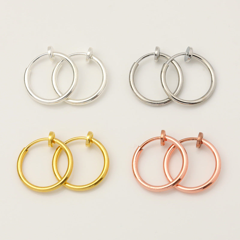 Korean Style Circle Personalized Simple Round Ear Clip