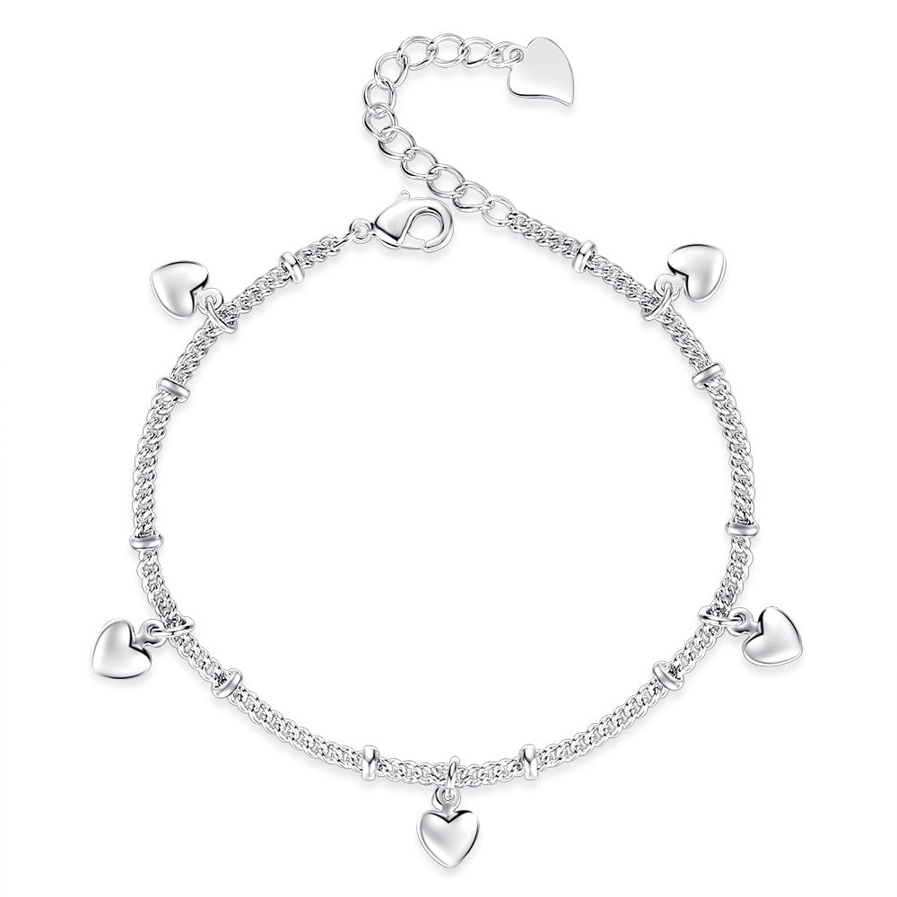 Handschmuck für Damen, kreative Mode, Herz-zu-Herz-Strass-Armbänder