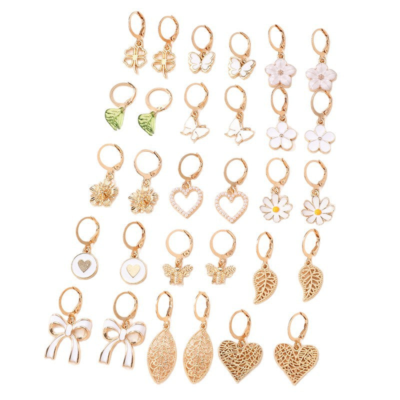 Butterfly Love Design Cute Geometric Creative Modeling Earrings
