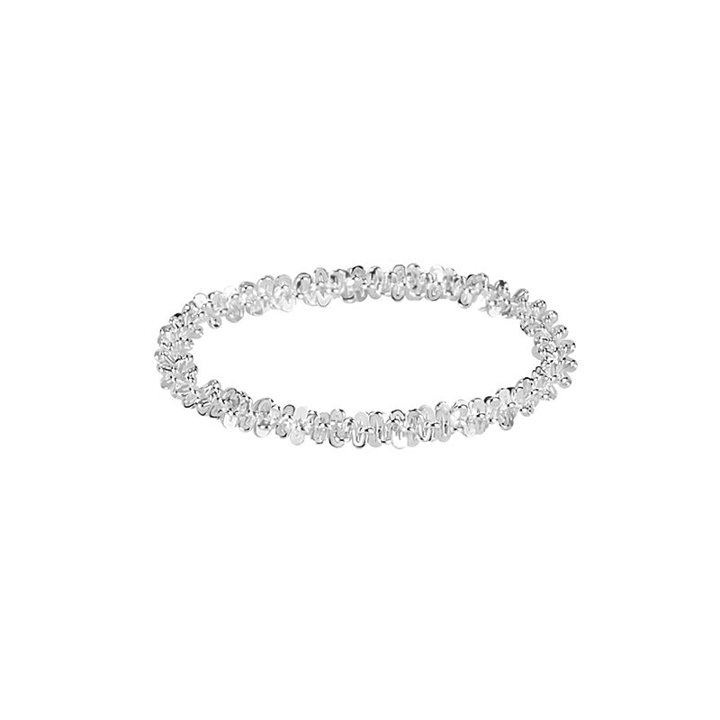 Bracelets de style froid en argent sterling simple de chou-fleur