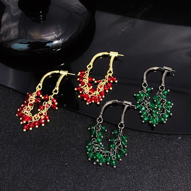 Boucles d'oreilles élégantes, grandeur de personnalité, oreilles avant et arrière, haut sens