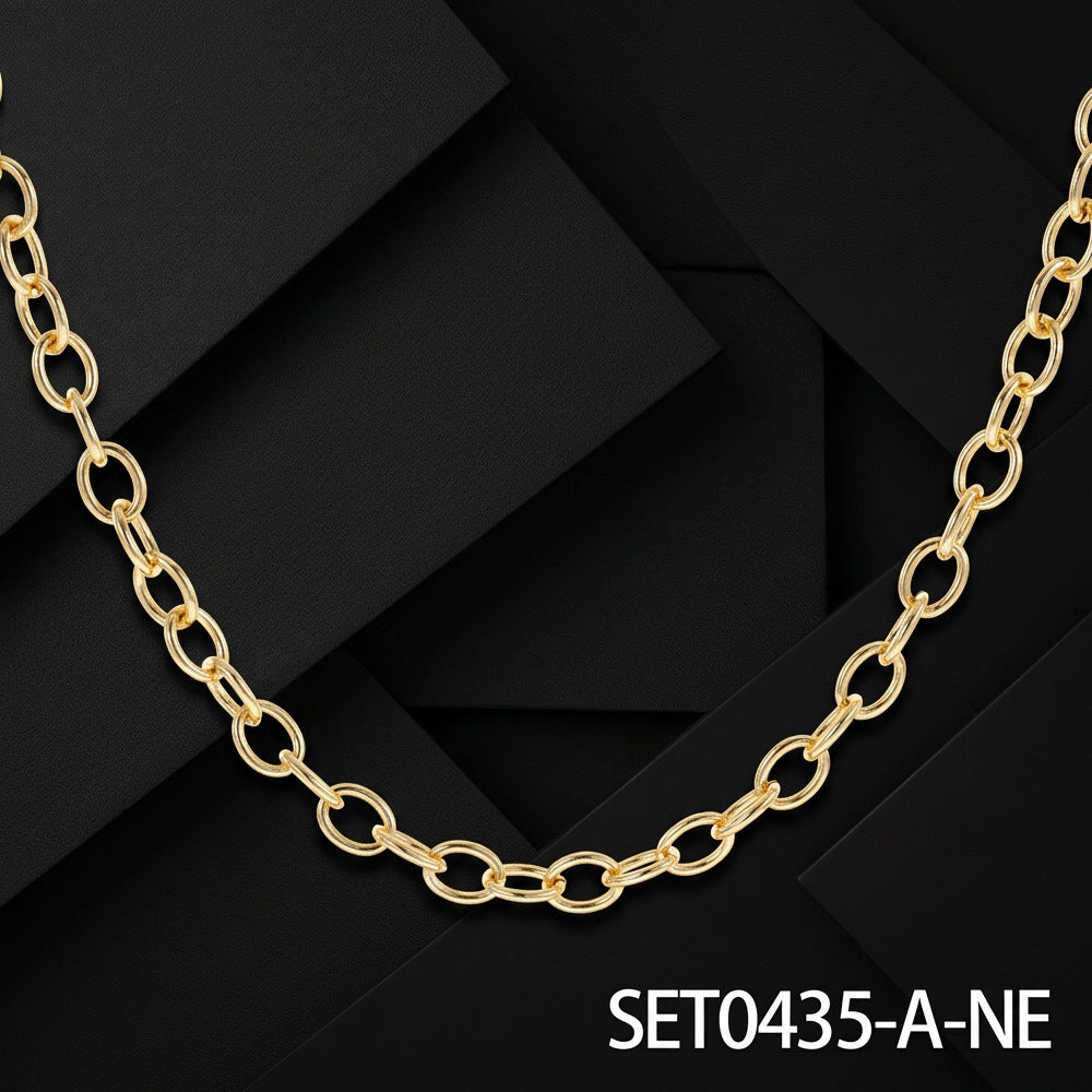 Clip Two-piece Special Interest Light Luxury Style Clavicle Chain Trendy Necklace