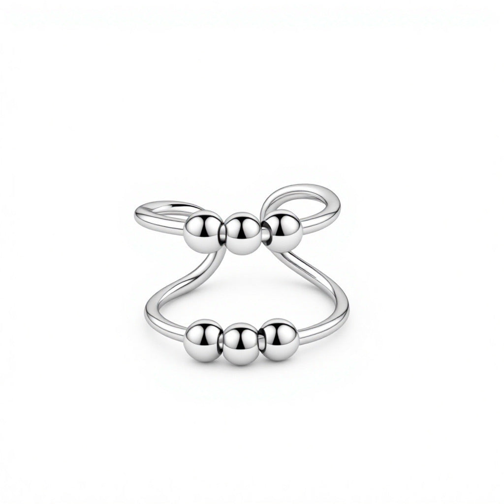 Design Sense Minority Simple Adjustable Decompression Ring