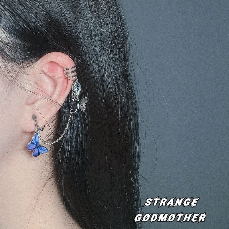 Heart Cold Style Cool Fairy Butterfly Ear Clip