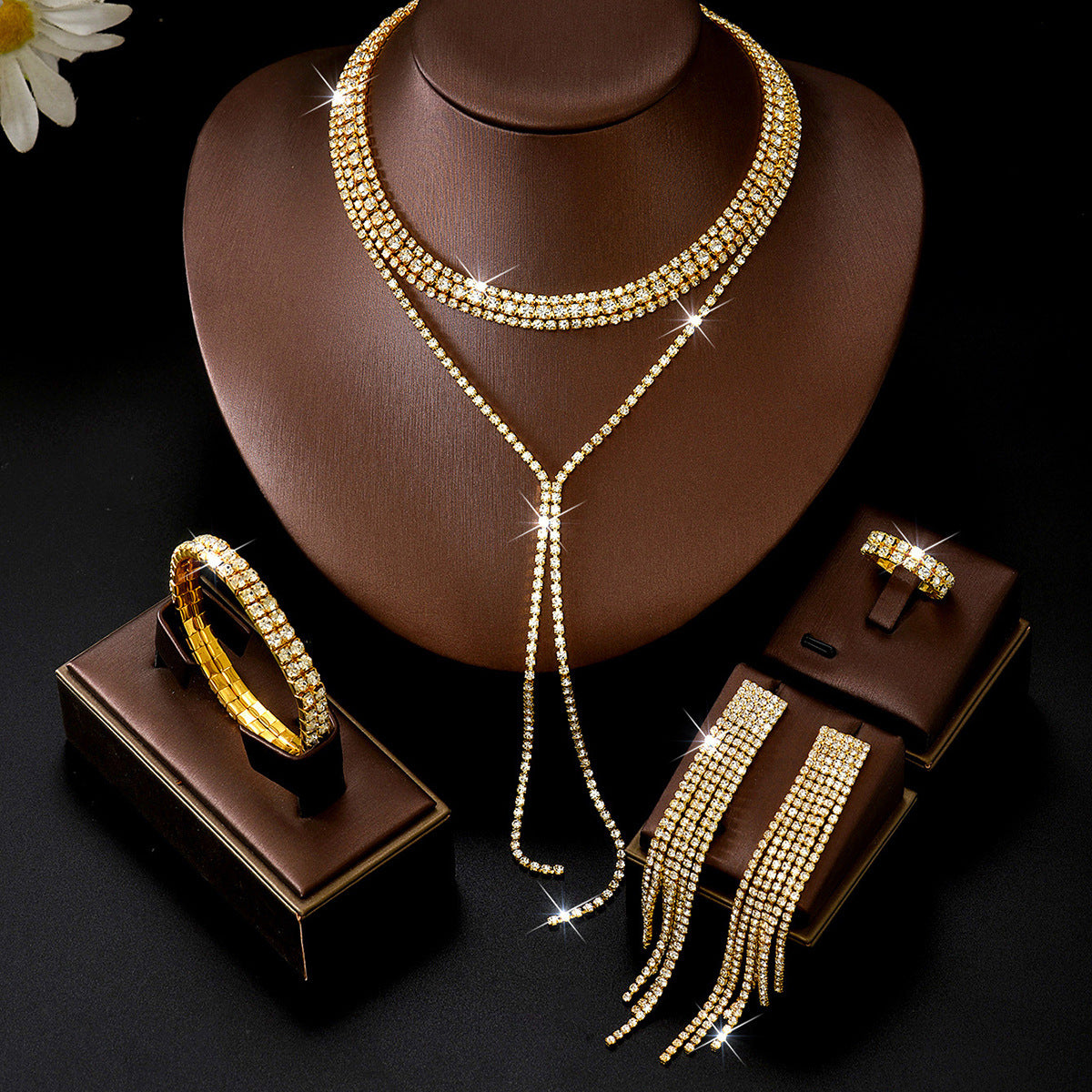 Long Fringe Wedding Banquet Minimalist Design Jewelry Set