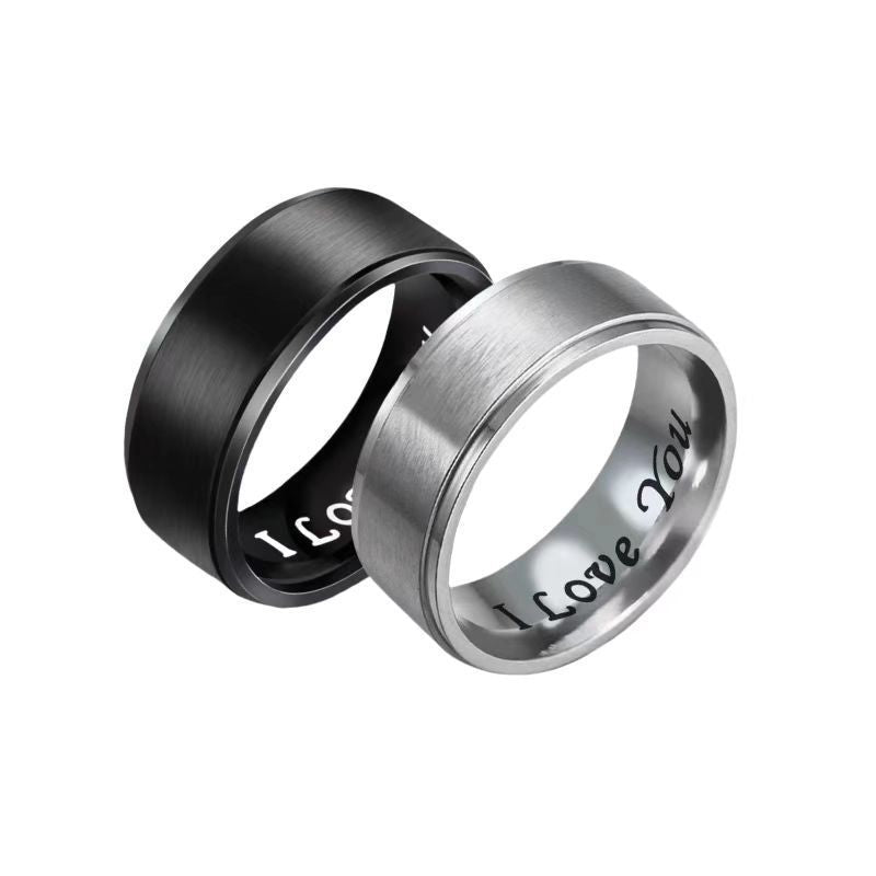 Men's Titanium Steel Trendy Stainless Niche High-grade Ring