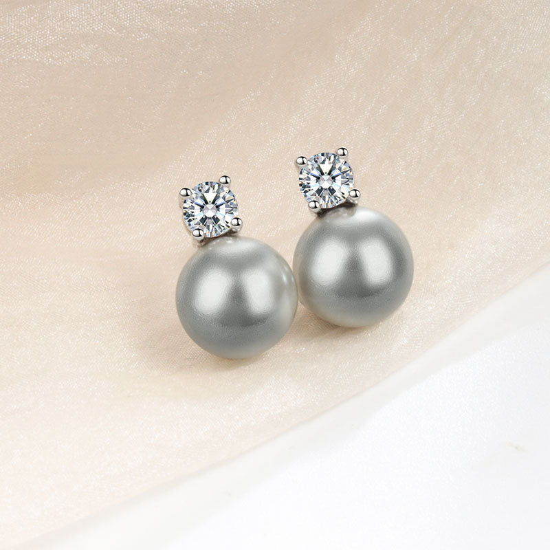 Drama World Kim Ear Imitation Pearl Earrings