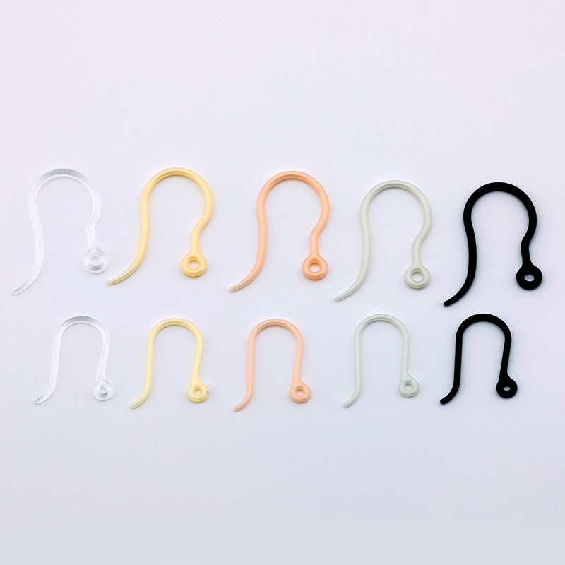 Invisible See Through Resin Hook Plastic Ear Clip