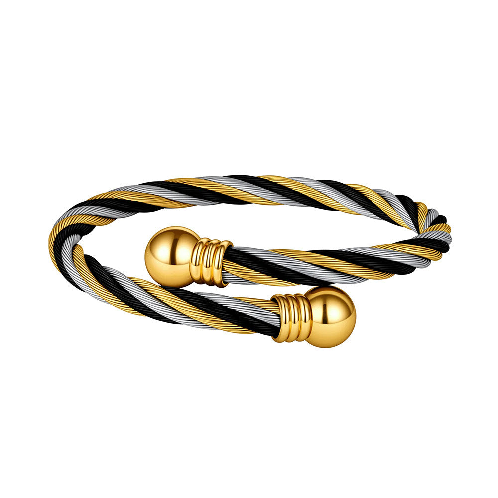 Men's Carrying Strap Stainless Fashion Simple No Color Bracelet