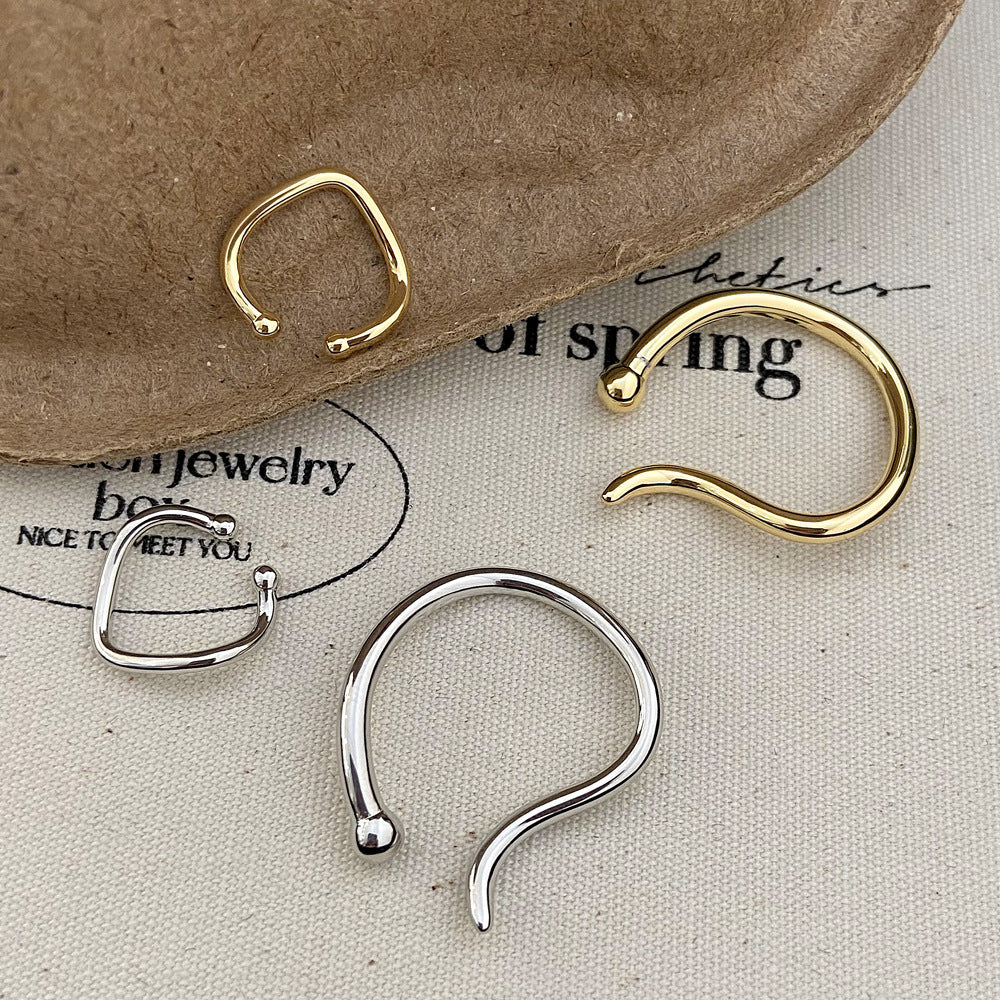 Metal Female Without Pierced Minority Design Simple Ear Clip