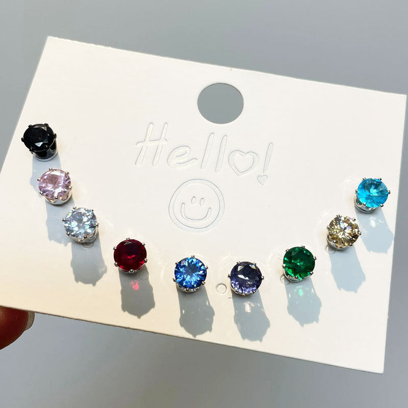 Super Flash Zircon Bone Nail Magnet Ear Clip