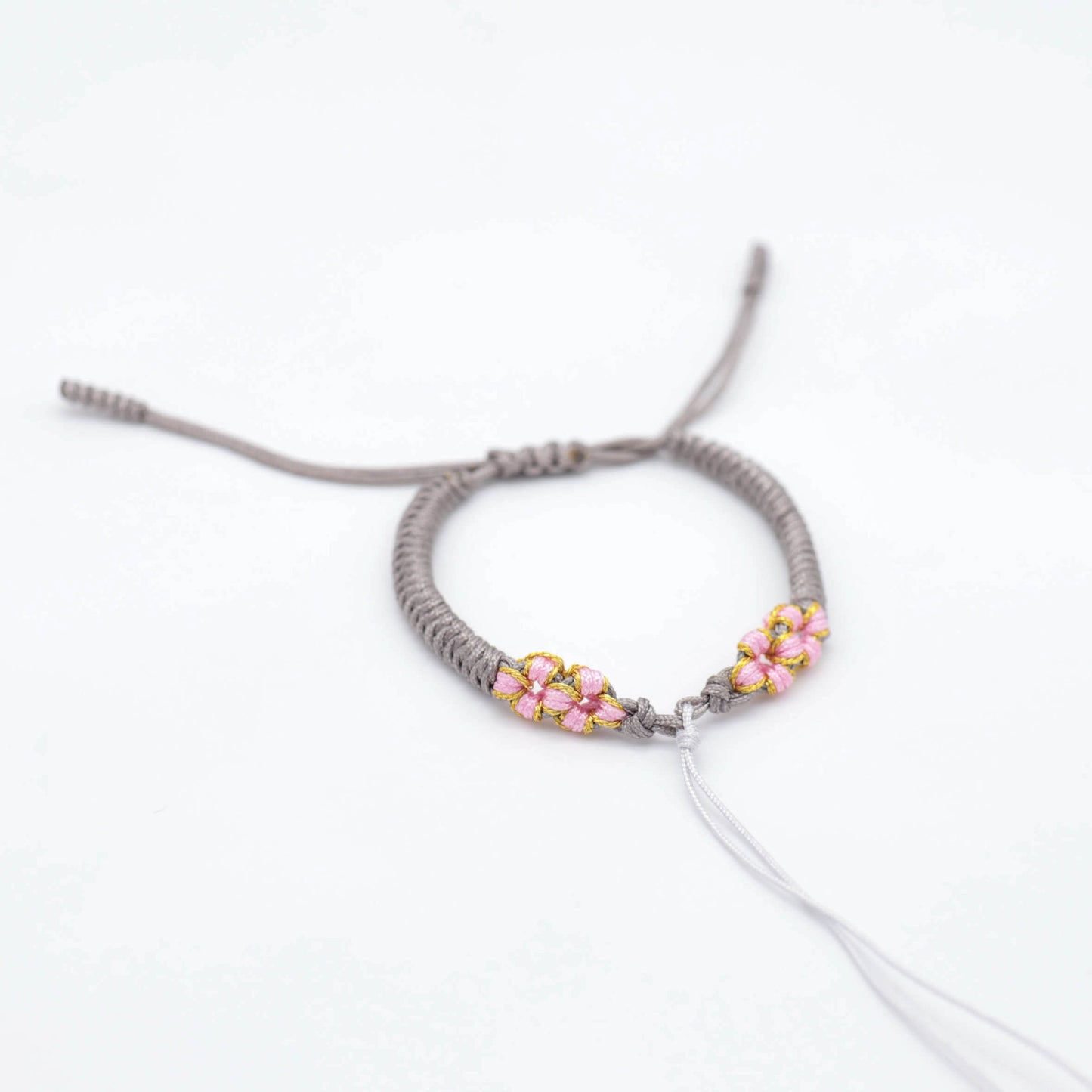 Knot Hand-woven Peach Blossom Carrying Strap Wearable Transfer Beads Bracelets