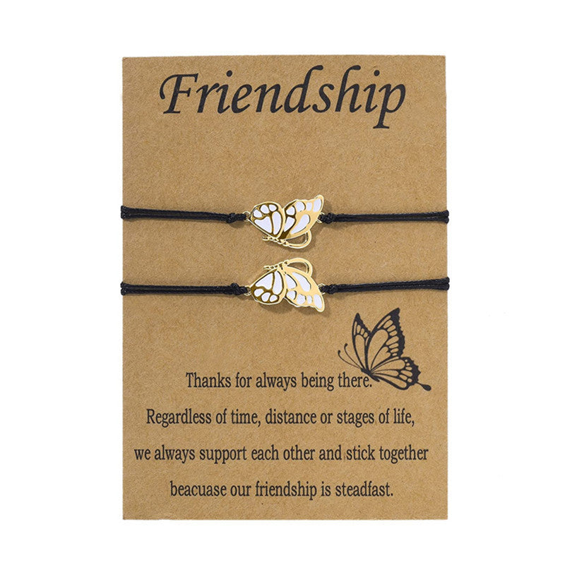 Good Friend Alloy Wax Line Gewebte Armbänder