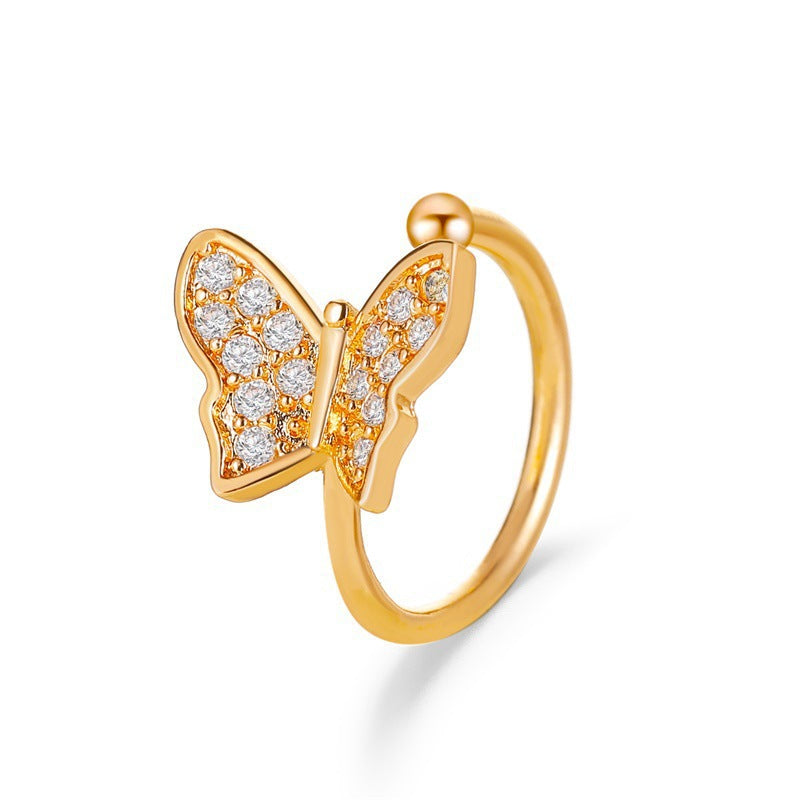 Irregular Lava Wind Shaped Open Alloy Ear Clip