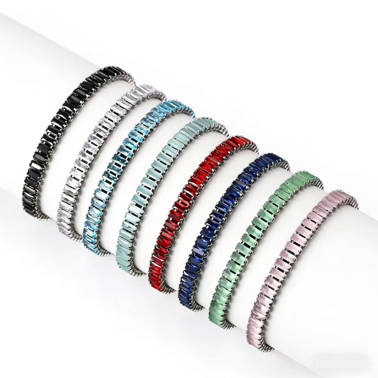 Women's & Men's Colorful Zircon Trendy Fashion Tennis Bracelet