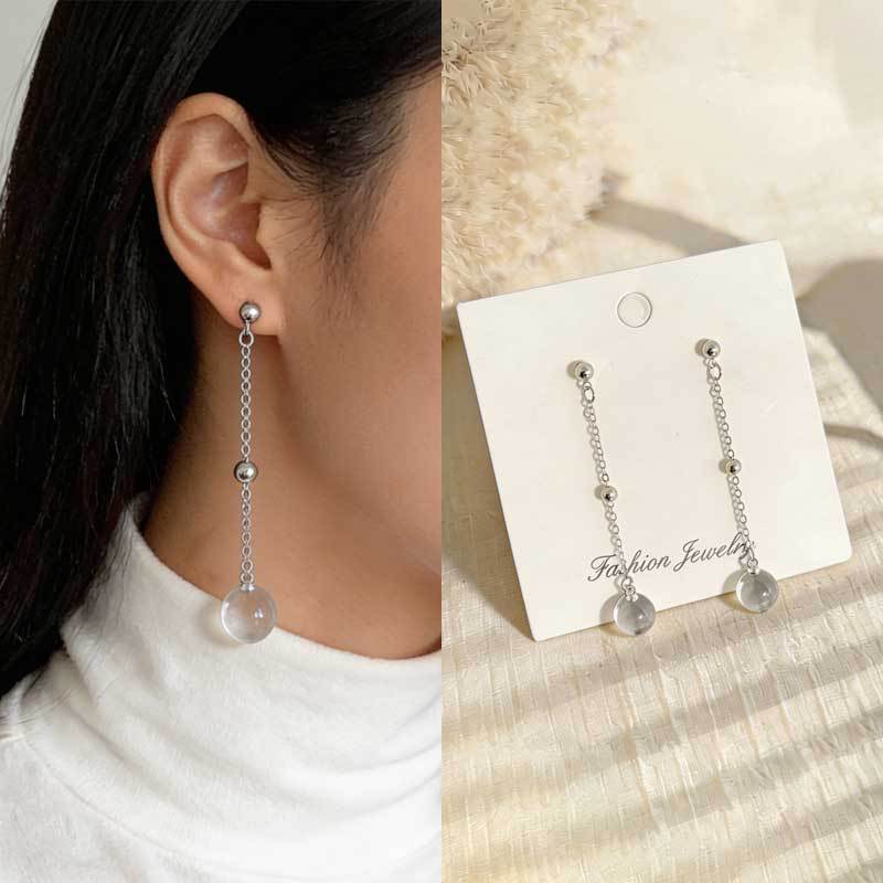Ball Tassel Cold Clear Fashion Simple Without Pierced Rings