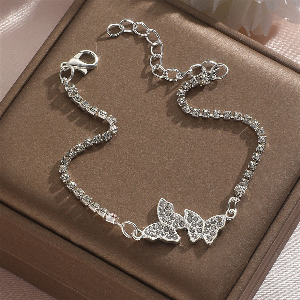 Women's Diamond Butterfly Simple Hand Jewelry Korean Bracelets