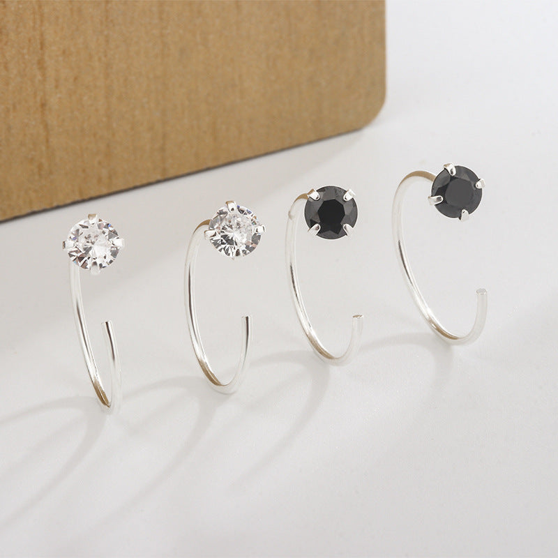 Women's Zircon Ear Bone Simple Before Sleep Earrings