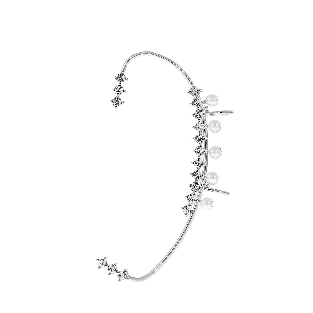 Diamond Butterfly Female Fashion Exaggerated Wings Ear Clip