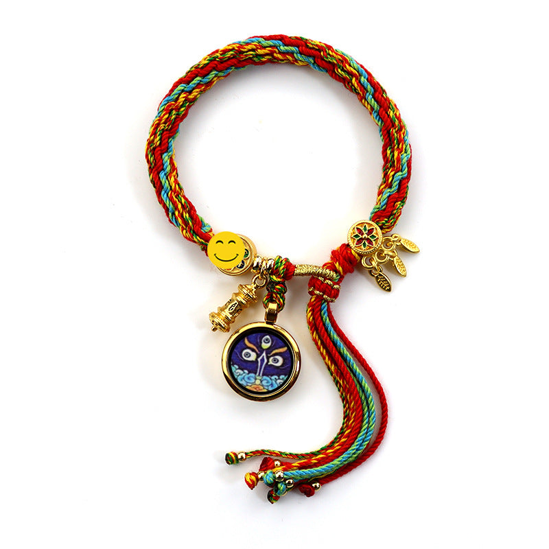 Bunte Buddha-Stil Reinkarnation Gott Reichtum Tragegurt Armbänder