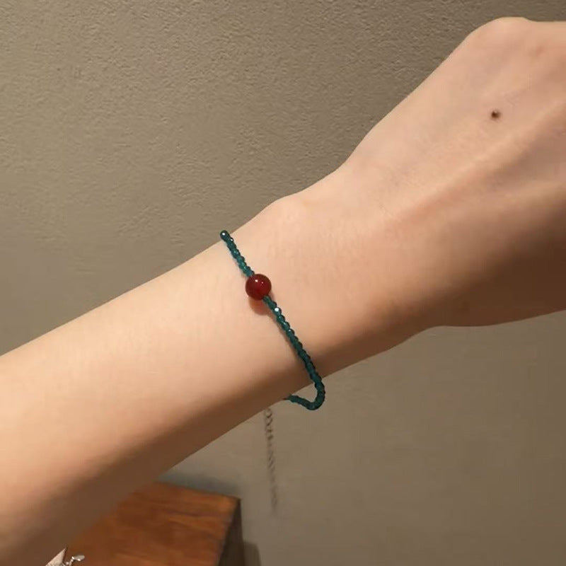 Women's Light Luxury High-grade Sterling Sier Flashing Zircon Bracelets