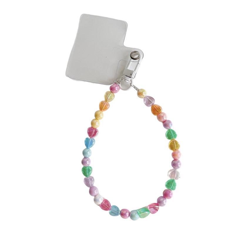 Women's Butterfly Solid Color Colorful Beads Mobile Bracelet
