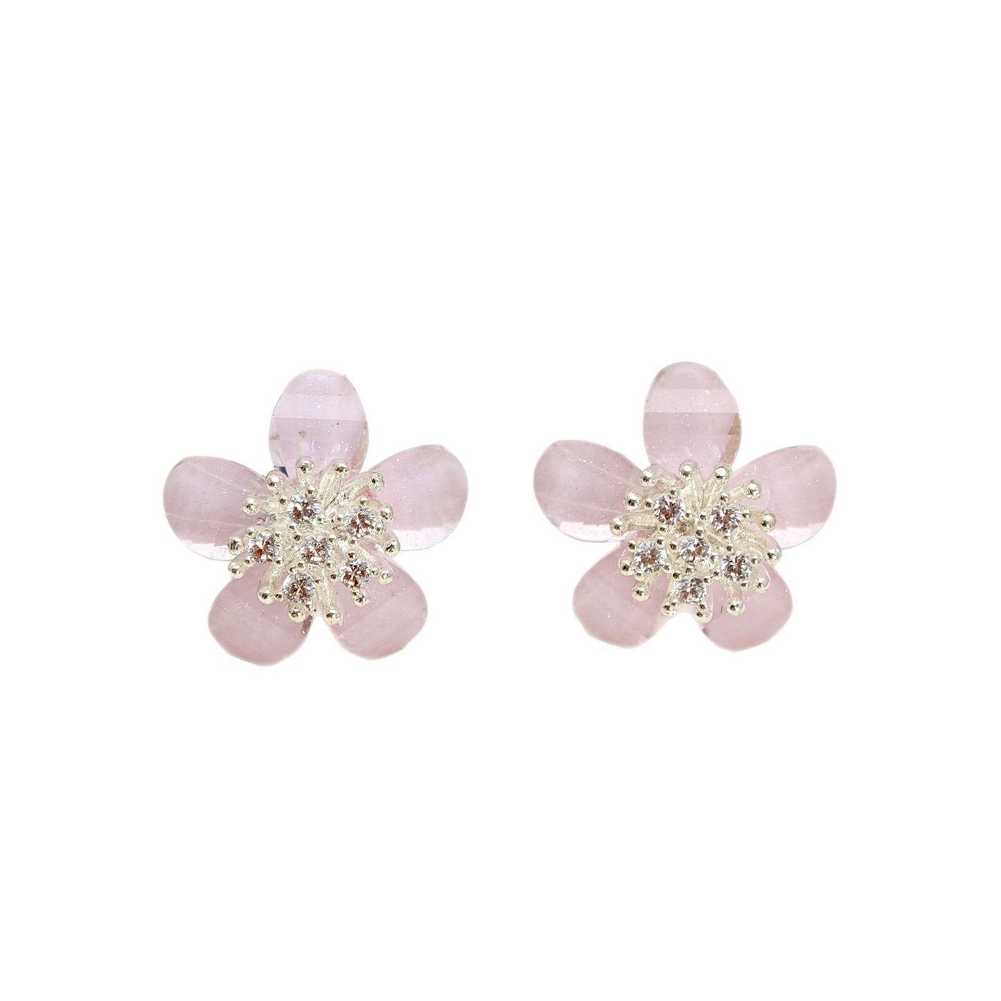 Cherry Blossom Flower Mori Gentle Unique Earrings