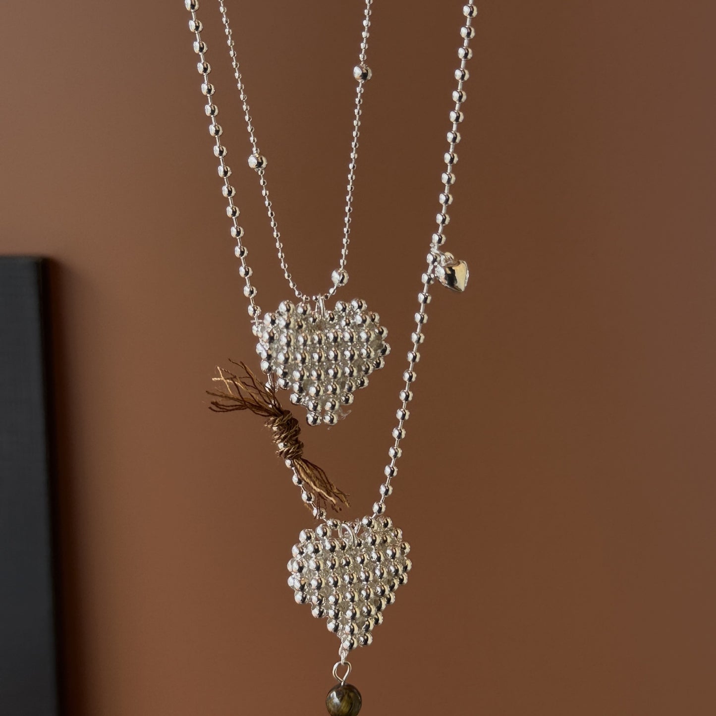 Style Metal Three-dimensional Love High Sense Necklace