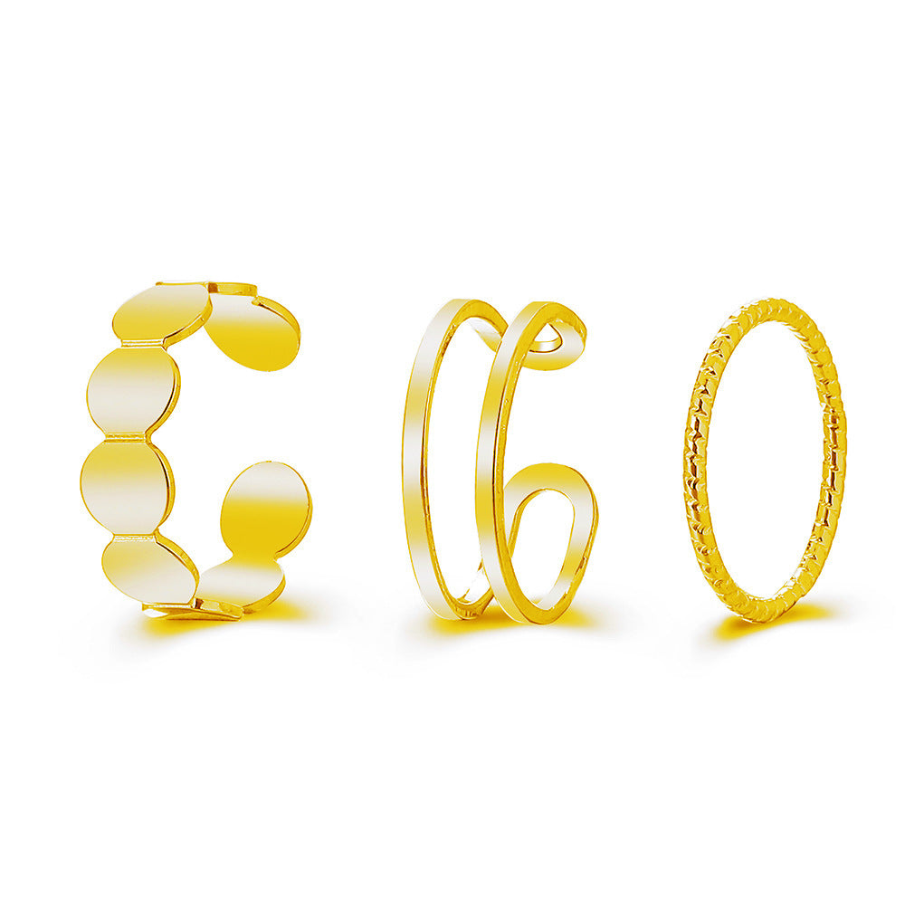 Clearance Vintage Creative Heart Hollow Butterfly Rings