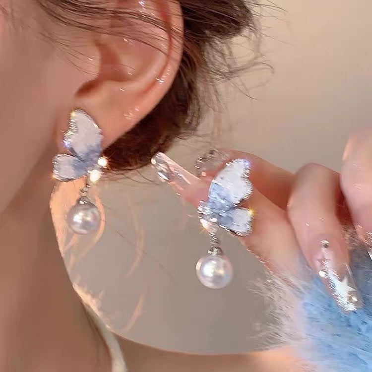 Women's Flower Zircon For Design Fashionable Temperamental Without Rings