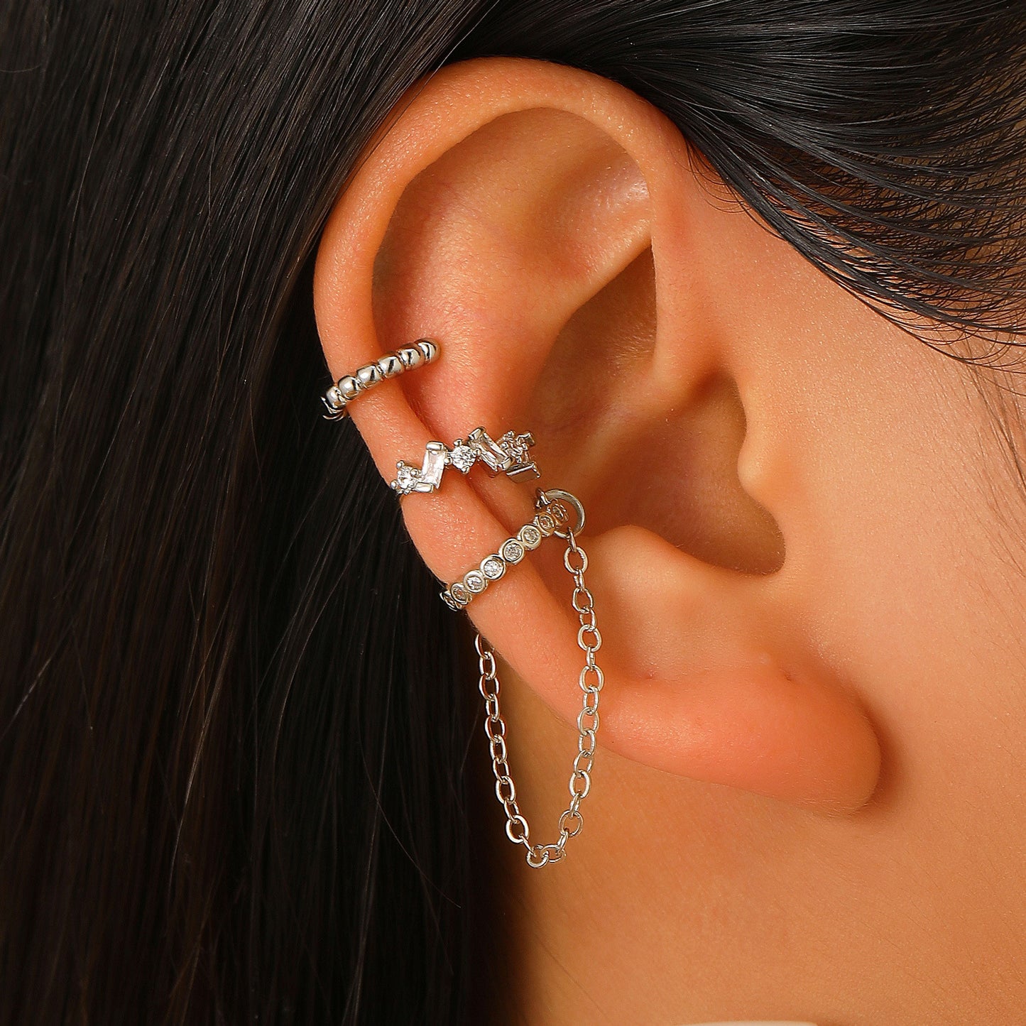 Women's Chain Bone High-grade Niche Design Simple Cold Earrings