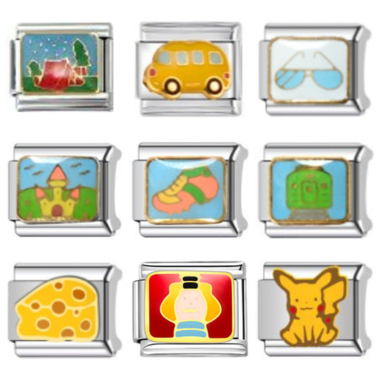 Italian Creative Personalized Retro Handmade Watchband Cartoon Module Bracelets