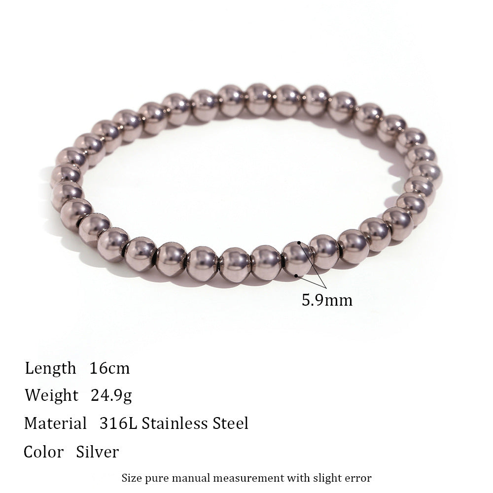 Ornament Niche Retro Stainless Steel Plated Bracelets