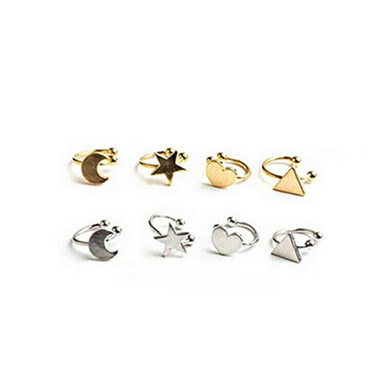 Creative Style Korean Clips Fashion Fashionmonger Stars Heart Ear Clip