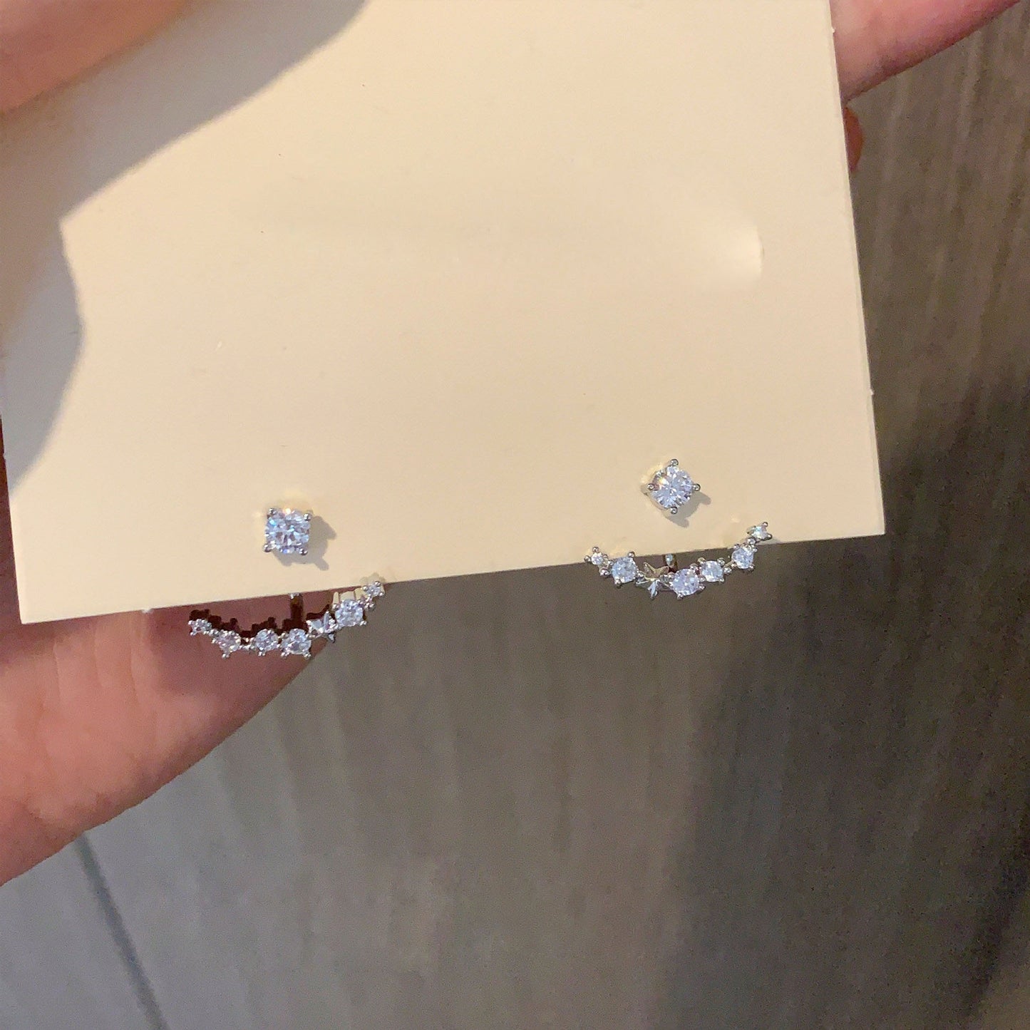 Design Super Flash Zircon One Style Earrings