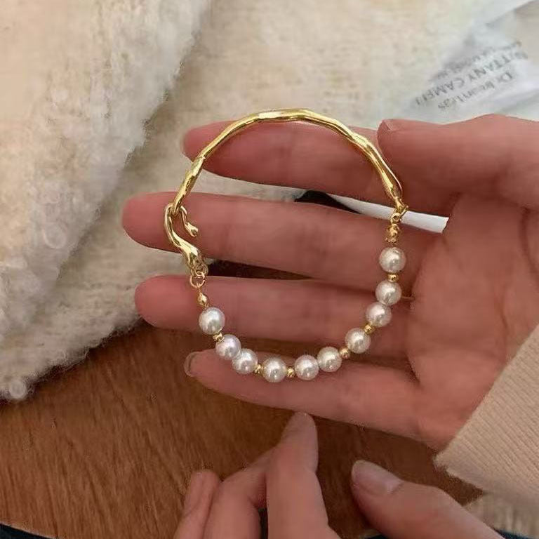 Women's Pearl Brace Lace Light Luxury High-grade Bracelet