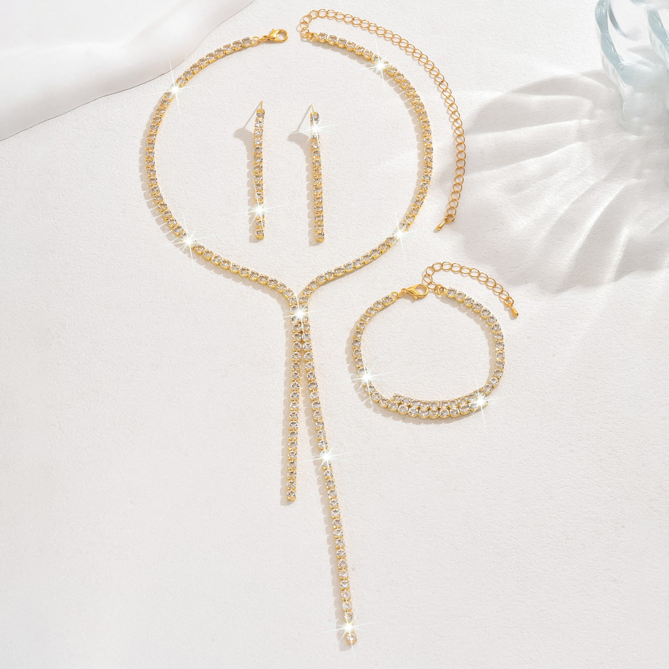 Body Fashion Rhinestone Tassel Zircon Personality Necklaces