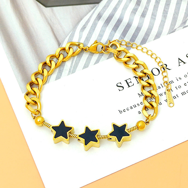 Design Fashion Simple Square Star Shell Bracelets