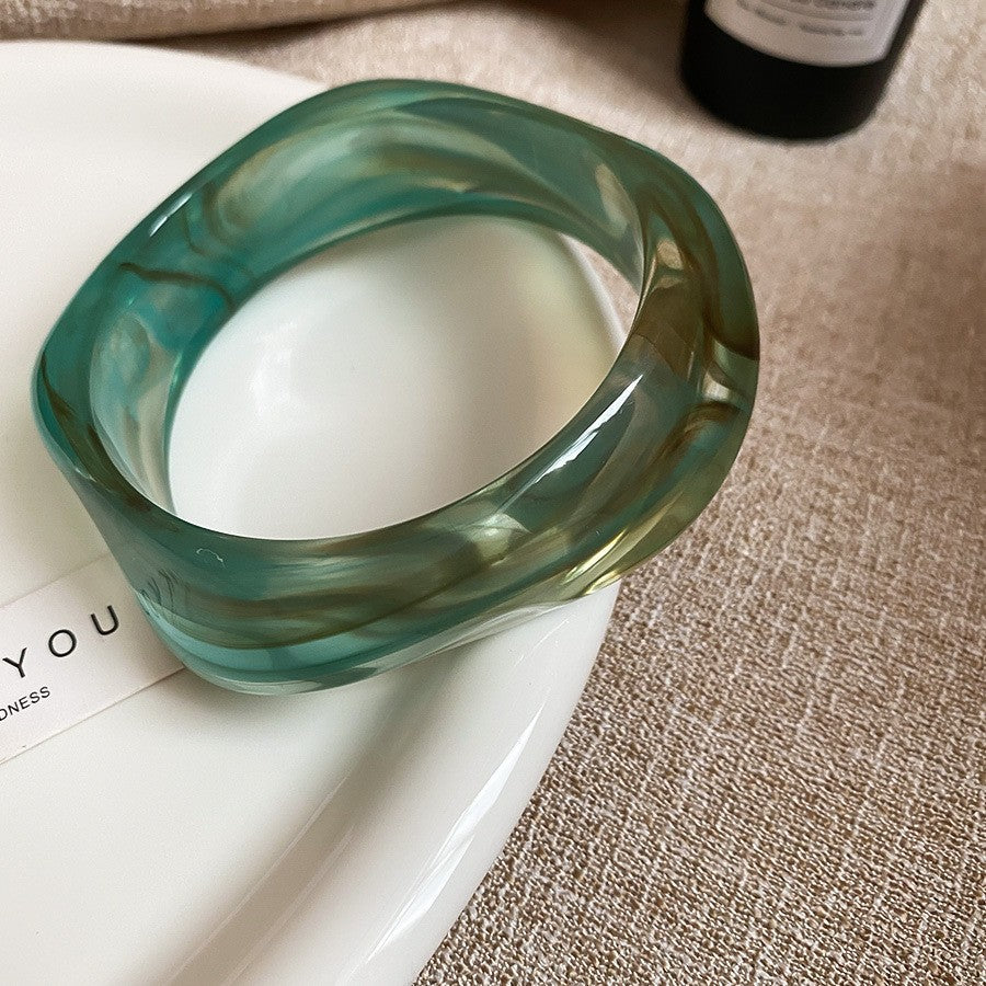 Irregular Resin Mori Style Simple Commute Light Bracelets