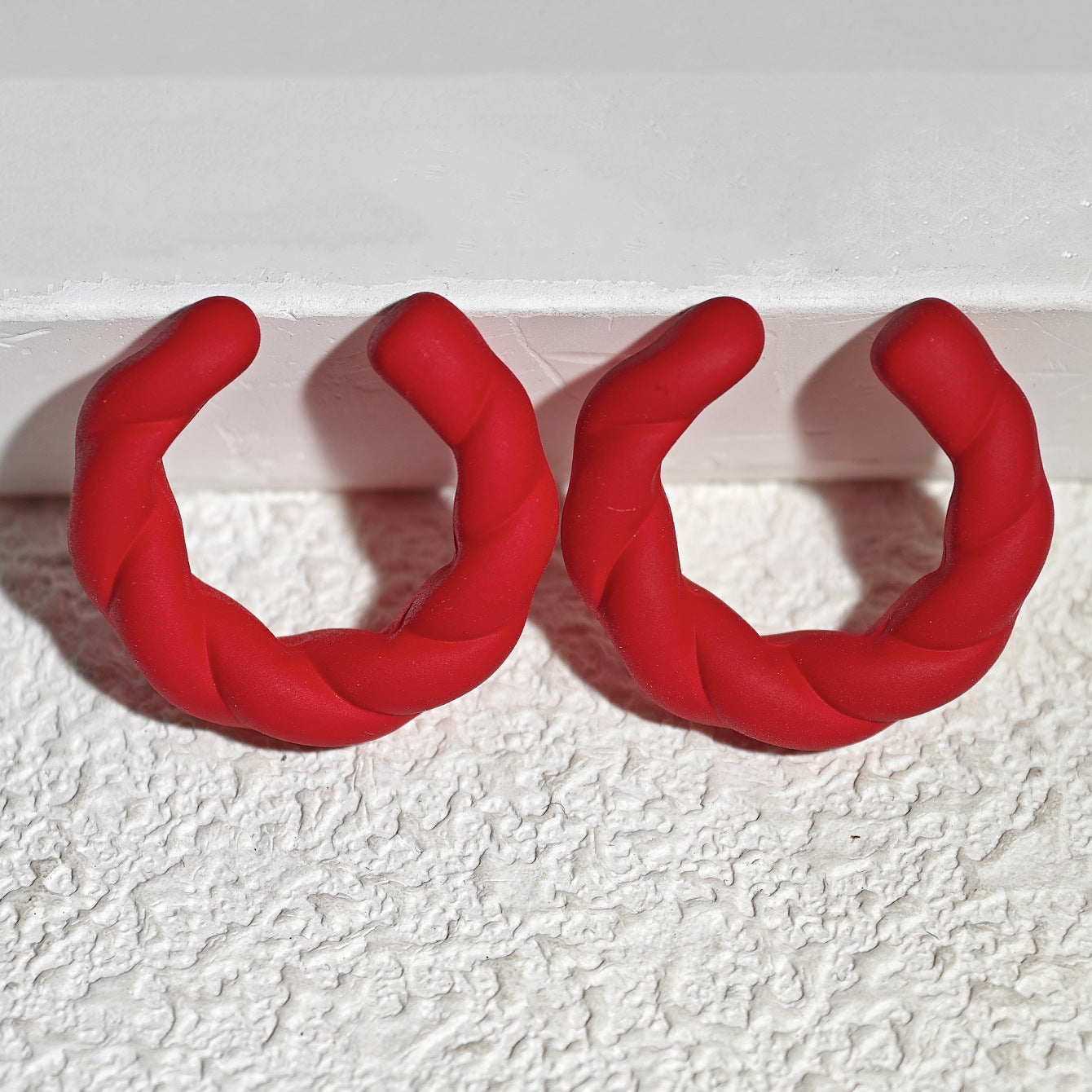 Acrylic Candy Color Matte Simple Design Ear Clip