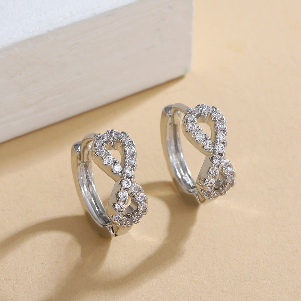Korean Style Fashion Temperament Digital Personalized Creative Earrings
